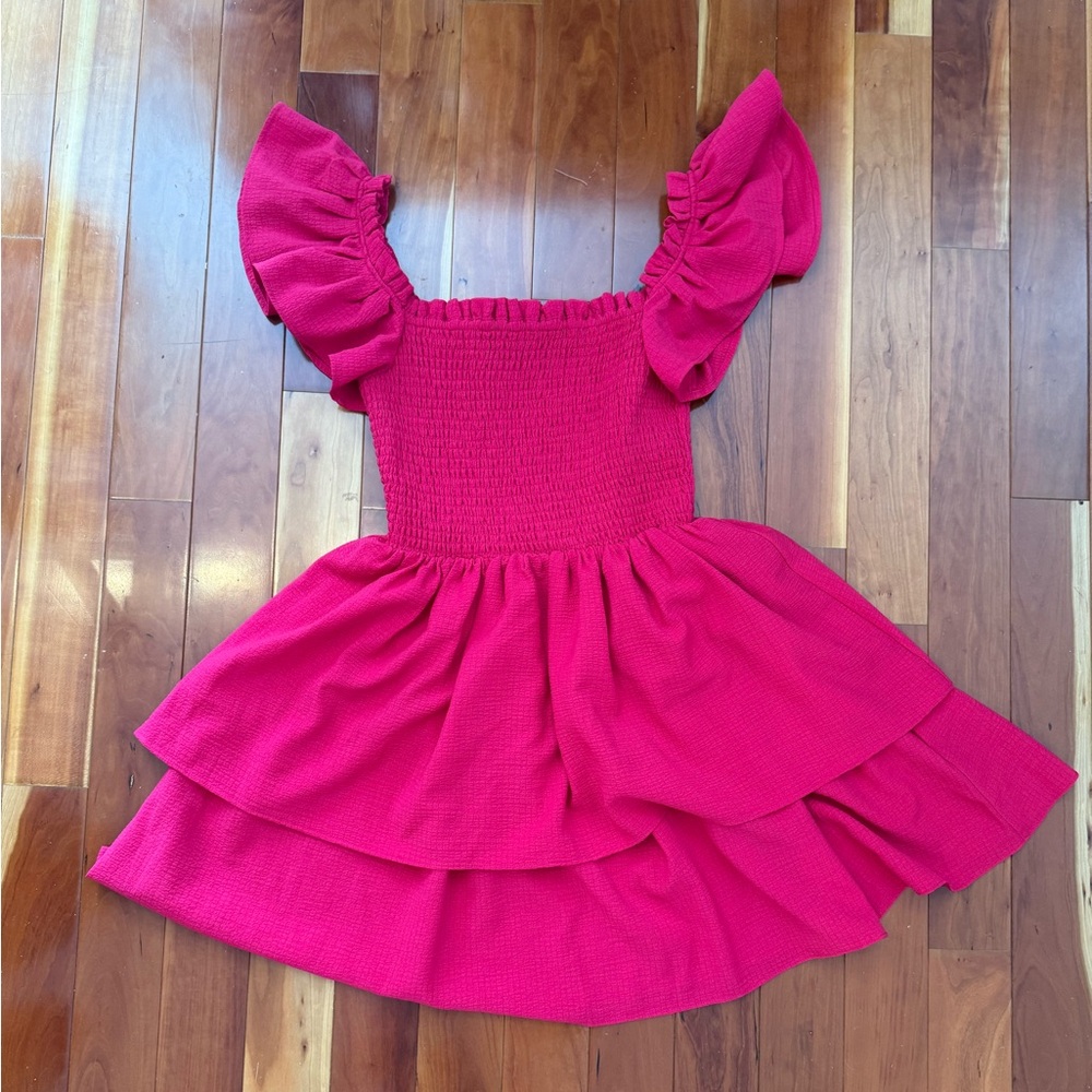 Express New With Tags Hot Pink Ruffle Tiered Sundress